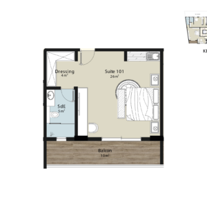 New_PLan_Neptune-Suite101 Suite 1 Résidence NEPTUNE Dakar