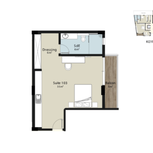 New_PLan_Neptune-Suite103 suite haut de gamme Neptune Dakar